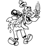 Dibujo para colorear Borracho Feliz Dibujo De Un Borrachito Contento Para Colorear