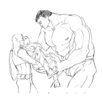 Dibujo para colorear Dibujo De Hulk Y El Capitan America Cargando A Un Herido Para Pintar Y Colorear