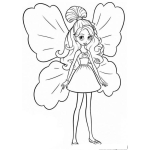 Dibujo para colorear Dibujo De Hada Madrina Chiquitita Para Pintar Y Colorear Nina Hadita Madrina