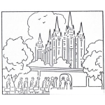 Dibujo para colorear Empleados De Un Castillo Para Pintar Y Colorear