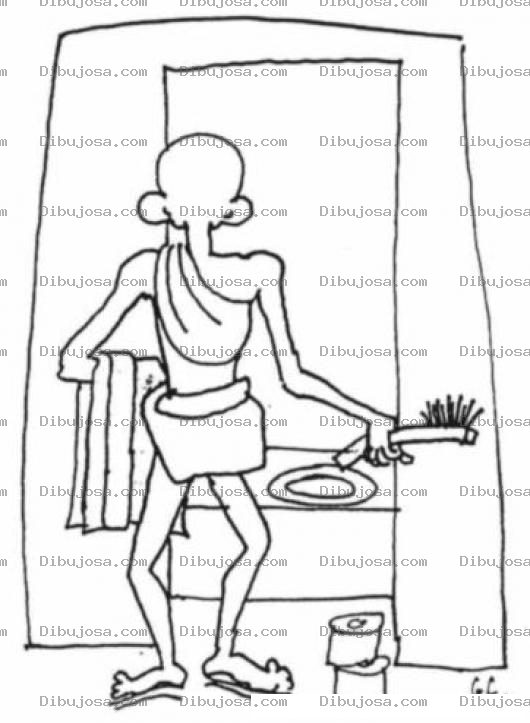 Dibujo para colorear Dhalsim En El Bano Dibujo Del Inhodoro De Dalsim Para Pintar Y Colorear