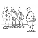 Dibujo para colorear Pantalones Caidos Dibujos De Jefe Y Empleados En Boxerscon Los Pantalones Caidos Para Pintar Y Colorear