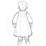 Dibujo para colorear Tunica De Nino Dibujo De Chico Con Tunica Para Pintar Y Colorear Toga Infantil