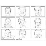 Dibujo para colorear Solomuladas Dibujo De Los Actores De Jackass Expertos En Solo Muladas Para Pintar Y Colorear A La Gente De Jack Ass
