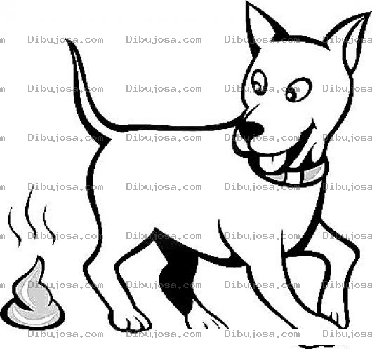 Dibujo para colorear Stronzo Guatemala Dibujo De Perro Defecando Para Pintar Y Colorear