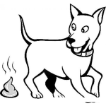 Dibujo para colorear Stronzo Guatemala Dibujo De Perro Defecando Para Pintar Y Colorear