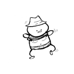 Dibujo para colorear Dibujo De Pollito Stripper Para Pintar Y Colorear