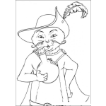 Dibujo para colorear Colorear gatito de shrek