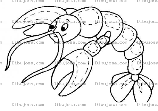 Dibujo para colorear Dibujo De Angostino Con Tenazas Para Pintar Y Colorear