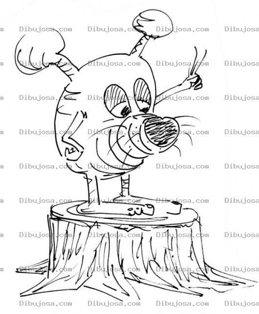 Dibujo para colorear Raton Diputado Para Pintar Y Colorear Dibujo De Ratoncito Politico Candidato A Presidente