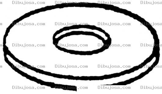 Dibujo para colorear Washer Redonda Dibujo De Una Guasha Para Pintar Y Colorear Guashita De Tornillo