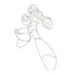 Dibujo para colorear Mega Man Dibujo De Megaman Para Pintar Y Colorear