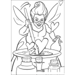 Dibujo para colorear Colorear hada de shreck cocinando