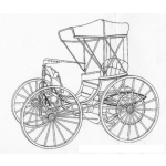 Dibujo para colorear Dibujo Un Carro De Los Primeros Carros Para Pintar Y Colorear