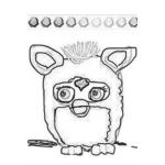 Dibujo para colorear Furby 2012 Edition Dibujo De La Mascota Furby De Hasbro Para Pintar Y Colorear Furby2012edition
