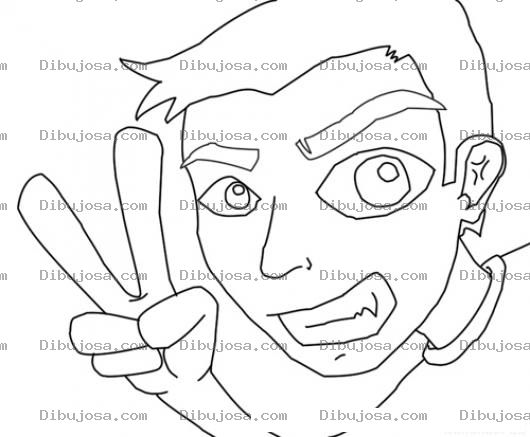 Dibujo para colorear Signo De Buena Onda Para Pintar Y Colorear