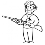 Dibujo para colorear Dibujo De Medico Armado Con Escopeta Para Pintar Y Colorear