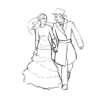 Dibujo para colorear Colorear Pareja De Reciencasados