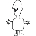 Dibujo para colorear Colorear Hombre Con Bigote