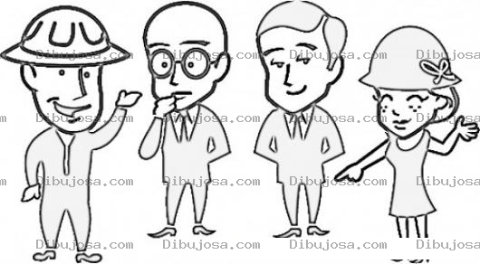 Dibujo para colorear Dibujo De Ingenieros Civiles Para Pintar Y Colorear