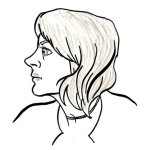 Dibujo para colorear Nariz Respingada De Perfil Para Pintar Y Colorear