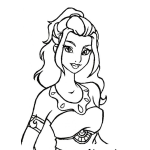 Dibujo para colorear Princesa De Disney Para Colorear