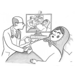 Dibujo para colorear Ultrasonida De Matrushka Para Pintar Y Colorear Una Muneca Matryoshka Embarazasa