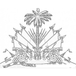 Dibujo para colorear Escudo De Haiti Para Colorear