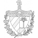 Dibujo para colorear Escudo De Cuba Para Colorear