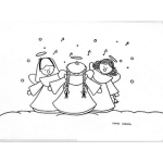 Dibujo para colorear Dibujos de Angelitos