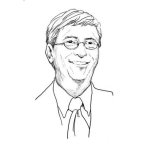 Dibujo para colorear Dibujo De Bill Gates Para Pintar Y Colorear