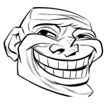 Dibujo para colorear Colorear Cara De Meme Negrito