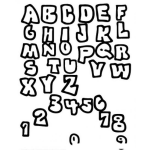Dibujo para colorear Abecedario En Mayusculas Para Colorear Abcdario Con Numeros Para Pintar