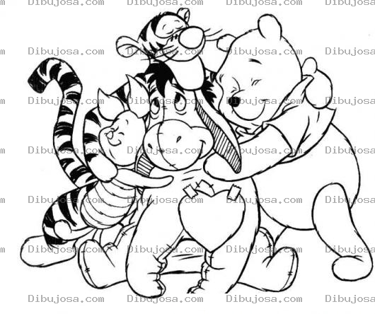 Dibujo para colorear Colorear Abrazos