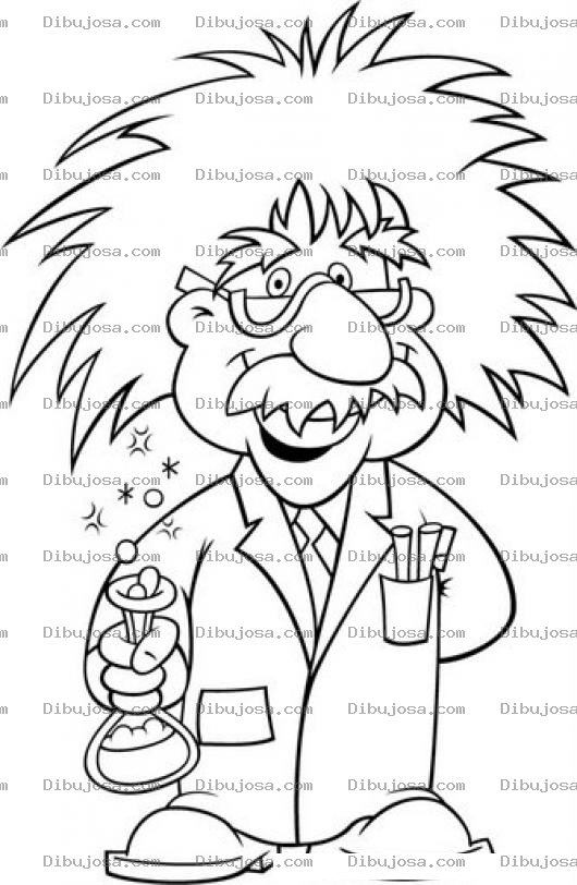 Dibujo para colorear Dibujo De Albert Einstan Para Colorear