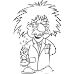 Dibujo para colorear Dibujo De Albert Einstan Para Colorear