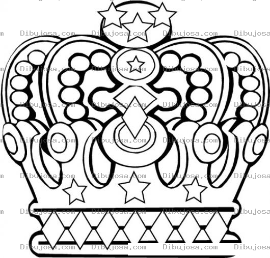 Dibujo para colorear Corona De Rey De Puro Oro Para Pintar Y Colorear