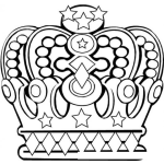 Dibujo para colorear Corona De Rey De Puro Oro Para Pintar Y Colorear