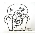 Dibujo para colorear Dibujo Del Sofa Del Dinero Para Pintar Y Colorear
