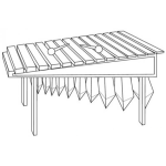 Dibujo para colorear Colorear Marimba de Guatemala