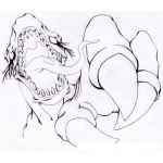 Dibujo para colorear Garras De Dinosaurio Para Colorear