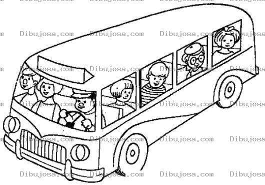 Dibujo para colorear Colorear Autobus Escolar