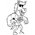 Dibujo para colorear Colorear Caballo Salvavidas