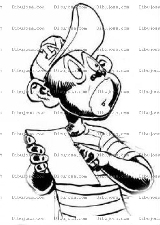 Dibujo para colorear Negritomemin Dibujo Del Negrito Memin Para Pintar Y Colorear Al Negro Memin