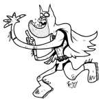 Dibujo para colorear Colorear A Batman Mutante