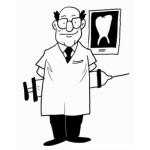 Dibujo para colorear Colorear Dentista