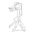 Dibujo para colorear Colorear Baile De Tango