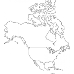Dibujo para colorear Colorear Mapa De Norteamerica Y Centroamerica