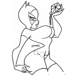 Dibujo para colorear Colorear A Gatubela
