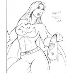 Dibujo para colorear Dibujo De La Batichica Para Pintar Y Colorear
